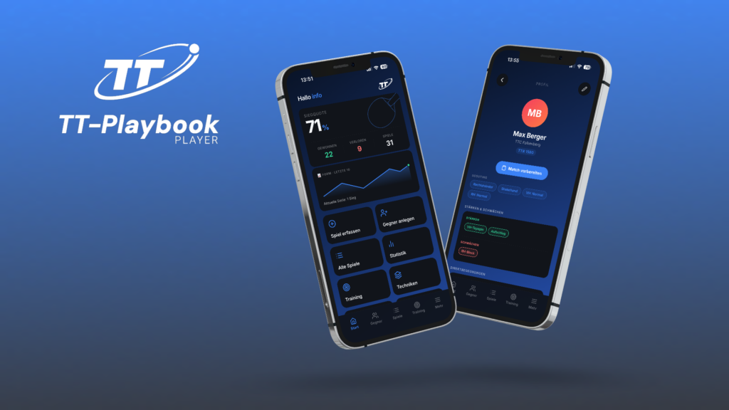 TT-Playbook die App für Tischtennisspieler